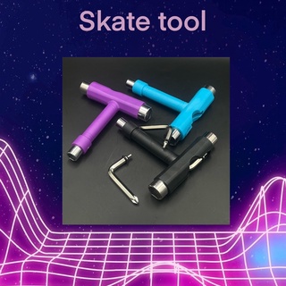 ภาพหน้าปกสินค้า5in1 Skate tool ประแจสำหรับสเก็ตบอร์ด เครื่องมือ สเก็ตบอร์ด ตัวT ที่เกี่ยวข้อง