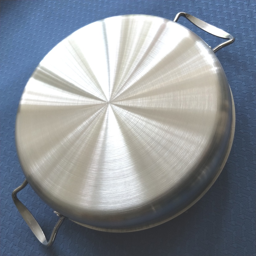 Inside diameter 28cm,Noncoating Stainless Steel Fry Pan Griddles