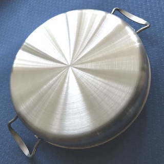 ✶✙Inside diameter 28cm,Non-coating Stainless Steel Fry Pan Griddles &amp; Grill Pans.(Dia:28cm)