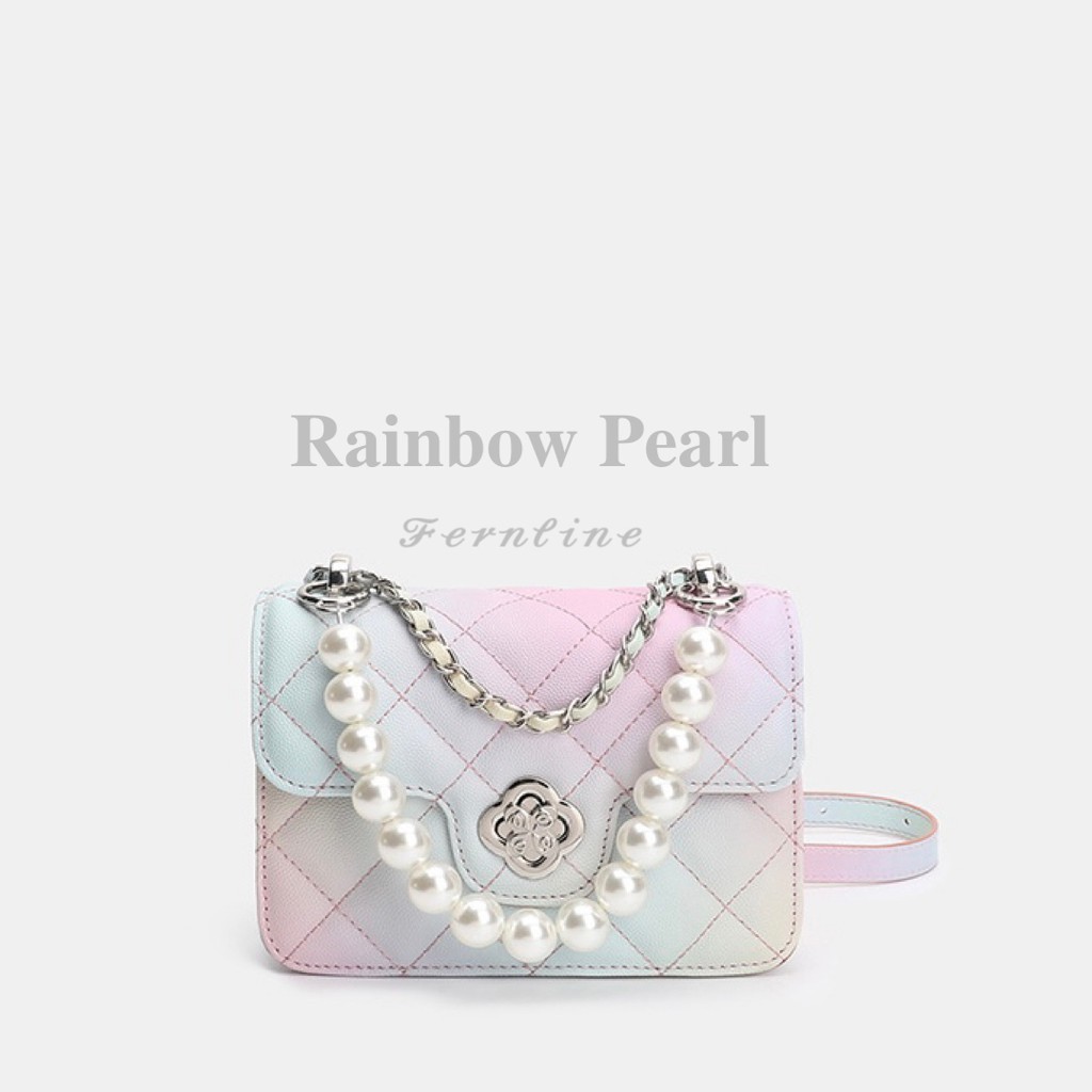 กระเป๋าพาสเทล-rainbow-pearl-size18-cm