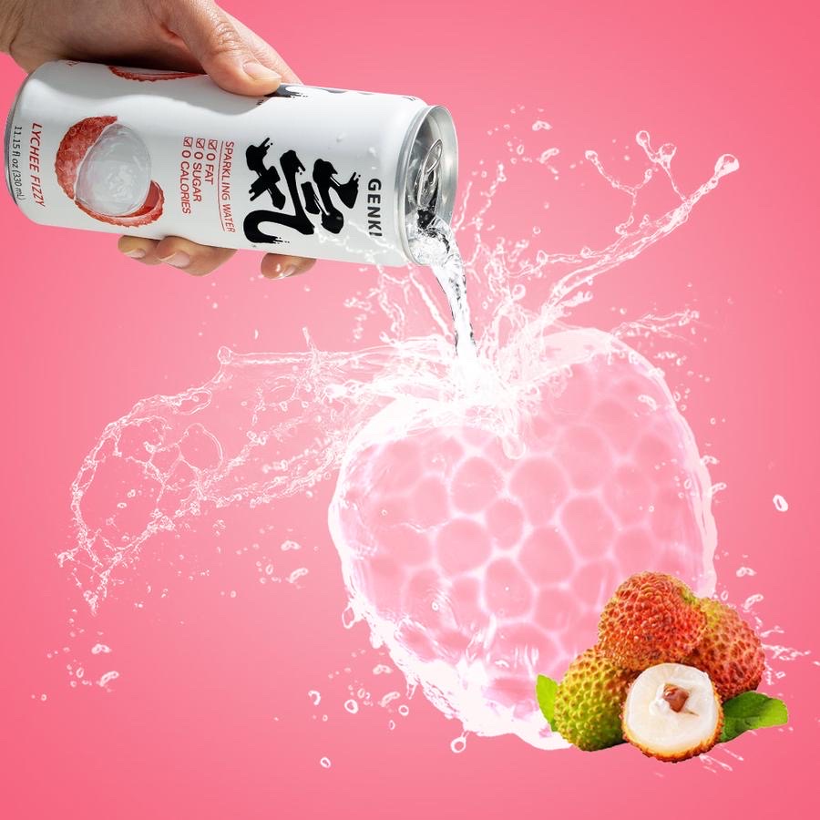 ภาพสินค้าอร่อย 0แคล เครื่องดื่มนำเข้า โซดากลิ่นพีชและส้ม ไร้น้ำตาล 0Cal Sparkling Soda 元气森林 气泡水 无糖 330ml จากร้าน qseqseqiubo บน Shopee ภาพที่ 6