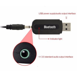 ภาพขนาดย่อของภาพหน้าปกสินค้าบลูทูธมิวสิค BT-163 USB Bluetooth Audio Music Wireless Receiver Adapter 3.5mm Stereo Audio จากร้าน newpower1 บน Shopee ภาพที่ 3