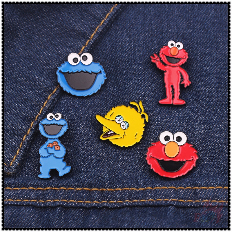 เข็มกลัด-ลายการ์ตูน-sesame-street-series-03-เข็มกลัดแฟชั่น-doodle-enamel-pins-สําหรับติดกระเป๋าเป้สะพายหลัง-1-ชิ้น