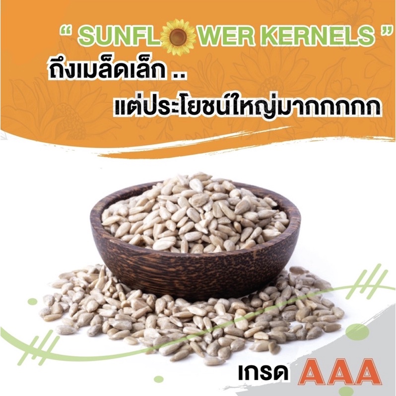 เมล็ดทานตะวัน-กระเทาะเปลือก-ดิบ-อบ-ขนาด-500g-นำเข้า-ล็อตใหม่-อบใหม่-หอม-มันส์-อร่อย