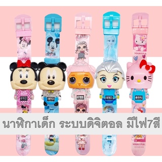 พร้อมส่ง นาฬิกาข้อมือเด็ก ลายการ์ตูน ซุปเปอร์ฮีโร่ กดเด้งเปิดปิดลำตัว นาฬิกาเด็ก ข้อมือเล็กใส่ได้ RC229
