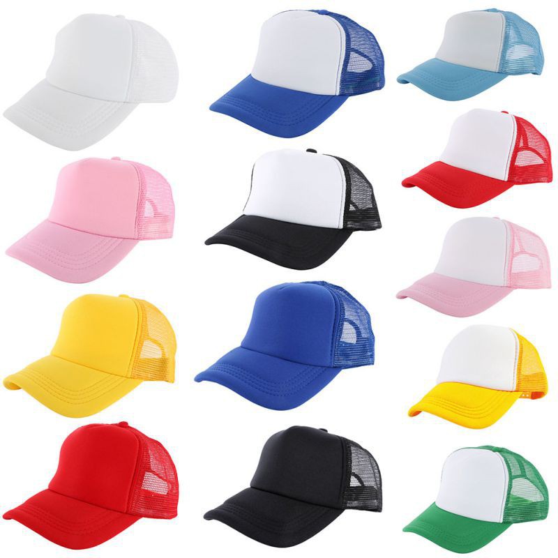 ภาพหน้าปกสินค้าใหม่ หมวกเบสบอลตาข่ายธรรมดาปรับได้