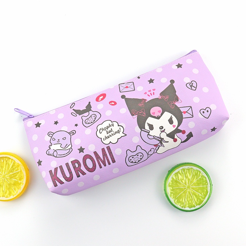 กระเป๋าเครื่องเขียนกระเป๋าดินสอลายการ์ตูน-kuromi-melody-cinnamoroll-hello-kitty-pompom-purin-littletwinstars