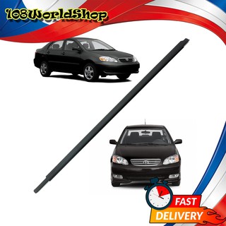 ยางรีดน้ำนอก หน้า-ขวา สี Black Corolla Toyota 4 ประตู ปี2003 - 2007