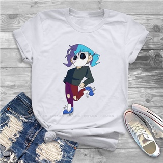 T-shirt  เสื้อยืด พิมพ์ลาย Sally Face Game Blusas สไตล์ฮาราจูกุ วินเทจ พรีเมี่ยม สําหรับผู้หญิงS-5XL