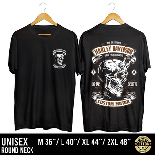 Fullyshop เสื้อยืดคอกลมสกรีนลาย HD Devil Skull (แขนสั้น)