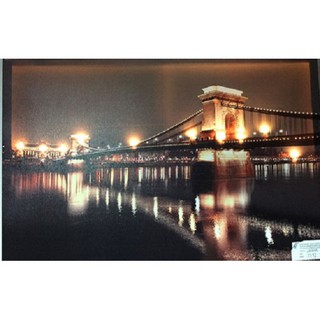 รูปภาพติดผนังLED สะพานโซ่ Chain bridge ขนาด 40x60 cm.(16385)