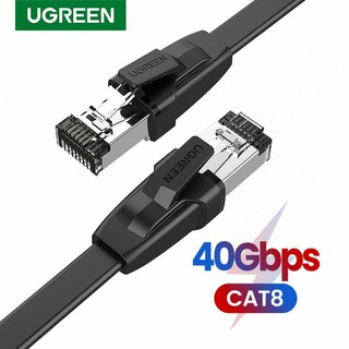 ภาพหน้าปกสินค้าUGREEN (Cat8, Flat) U/FTP Ethernet Cable Pure Copper 30AWG Flat Network Cable High Speed for Laptop PC Router Lan Patch ซึ่งคุณอาจชอบราคาและรีวิวของสินค้านี้