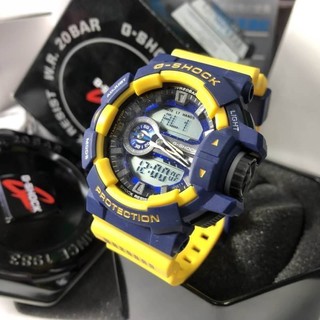 นาฬิกา G-shock สีน้ำเงินเหลือง
