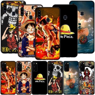 SAMSUNG ONE PIECE เคสโทรศัพท์ซิลิโคนลายการ์ตูนลูฟี่สําหรับ Samsung Galaxy A 51 A 71 A 11 A 70 A 8 A 7 A 6 Plus 2018