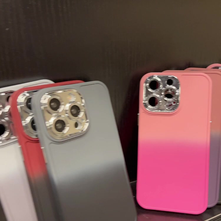 เคสซิลิโคน-iphone-เคสไอโฟน-13-แบบสี่เหลี่ยม-gradient-color-case-for-iphone11-13-12-11-promax-iphonexr-pink-xsmax-xs-7-8-plus-silicone-cover-iphone14promax-cases-for-iphone-14promax-13-11-7plus-case-ip