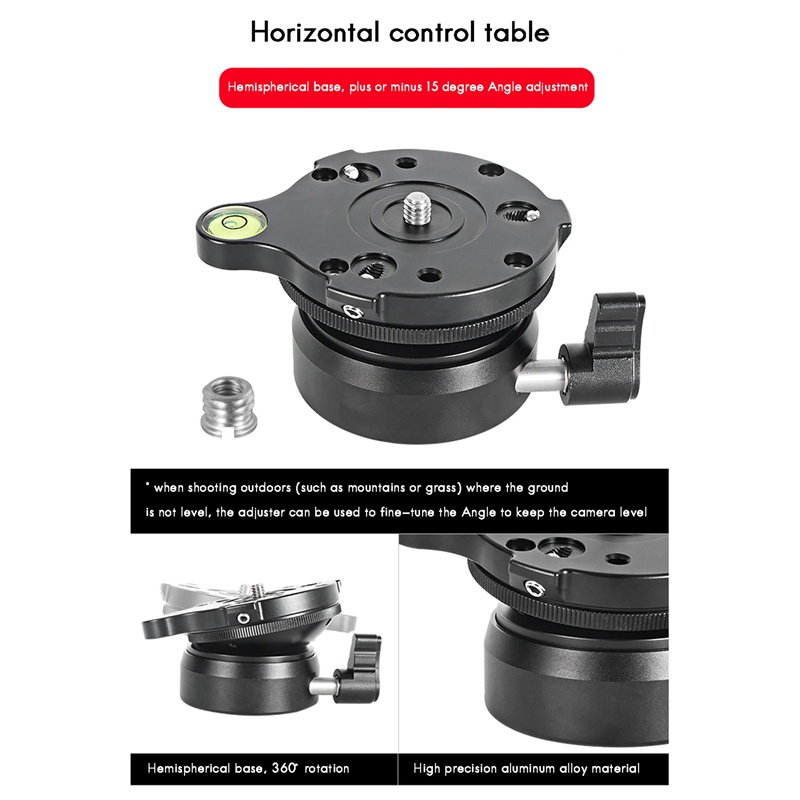 dy-60n-แผ่นปรับระดับฐานขาตั้งกล้อง-พร้อมบับเบิ้ลปรับระดับ-สําหรับกล้อง-dslr