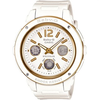 Casio Baby-G นาฬิกาข้อมือผู้หญิง สีขาว สายเรซิ่น รุ่น BGA-151-7B