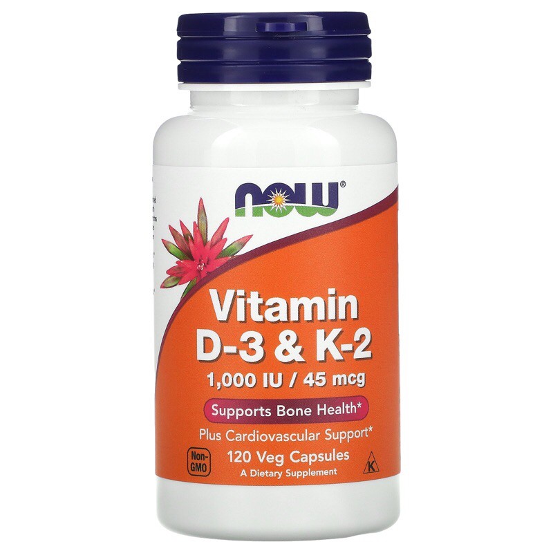 ภาพสินค้าส่งไว Lotใหม่ ️Vitamin D3 + K2 Solaray/ Now วิตามินดี 3+เค 2 บำรุงกระดูก&ฟัน ป้องกันกระดูกพรุน จากร้าน hongprim บน Shopee ภาพที่ 1