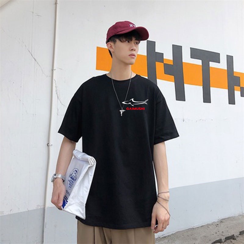 an-รุ่นa-003มาแรงเสื้อยืดแขนสั้นผู้ชาย-2021-เทรนด์ใหม่ฤดูร้อนหลวมผ้าฝ้ายด้านบนเสื้อผ้า-bottoming-เสื้อผู้ชาย