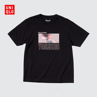 Uniqlo เสื้อยืดลําลองสําหรับผู้ชาย/ผู้หญิงแขนสั้นลาย Yoasobi (Uniqlo) 440892 UniqloS-5XL