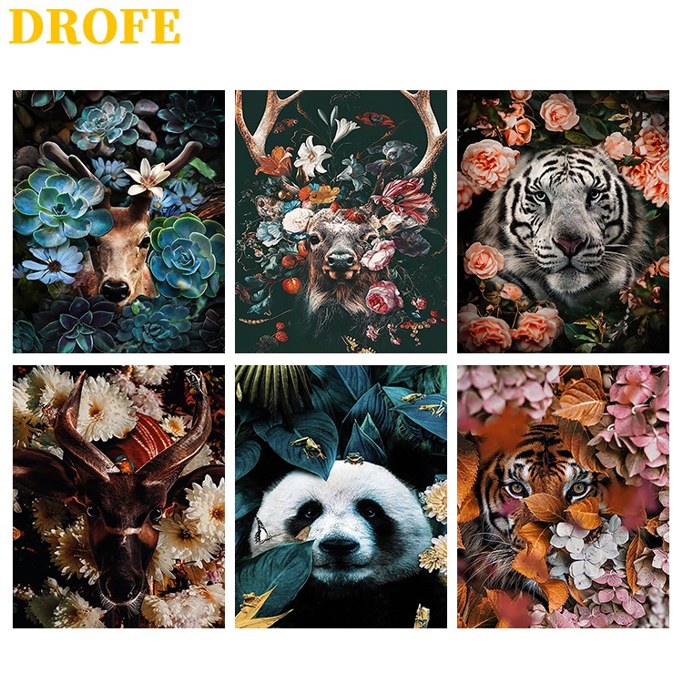 drofe-40x50-ซม-ภาพวาดระบายสีสําหรับตกแต่งบ้าน