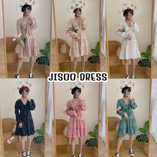 อัพเดต 7/12 JISOO DRESS เดรสแขนยาวคอปก (สอบถามก่อนสั่งซื้อสินค้าทุกครั้ง)