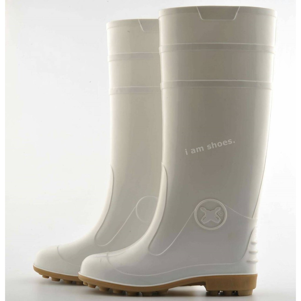 ภาพสินค้ารองเท้าบู๊ทยางกันน้ำ Bowling สีขาว สูง 12 14 นิ้ว ไซส์ 9.5-12 จากร้าน i_am_shoes บน Shopee ภาพที่ 4