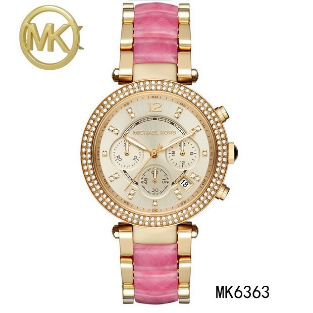 michael-kors-ดู-mk-รุ่นหญิงแท้กุหลาบทองประดับประดานาฬิกาข้อมือสามนาฬิกานาฬิกาสามชิ้น