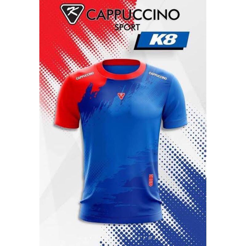 เสื้อกีฬา-เสื้อฟุตบอล-คาปูชิโน่-k8-ไซส์ใหญ่-2xl-3xl-ราคาถูก