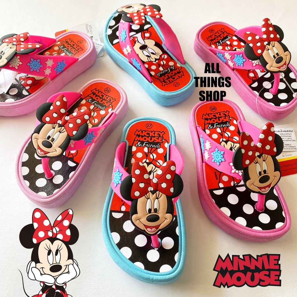 minnie-mouse-รองเท้าแตะเด็ก-รองเท้าแตะคีบ-มินนี่เมาส์