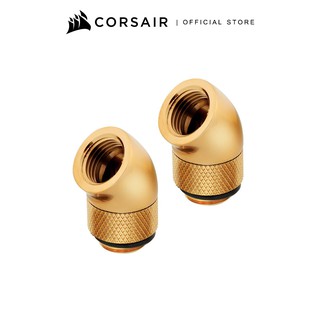 CORSAIR Cooler Hydro X Series 45 ° Rotary Adapter Twin Pack — Gold