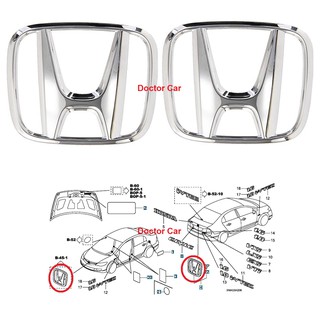 ฮอนด้าแท้ แท้ศูนย์ ตราหน้ากระจัง โลโก้หน้ากระจัง + ตราฝากระโปรงท้าย ตราฝาท้าย ฮอนด้า ซีวิค Honda Civic FD 2009-2012