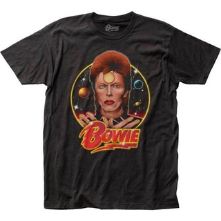 เสื้อยืดแขนสั้นลําลอง ผ้าฝ้าย พิมพ์ลาย David Bowie Space Oddity Impact Merchandising แฟชั่นฤดูร้อน สําหรับผู้ชาย