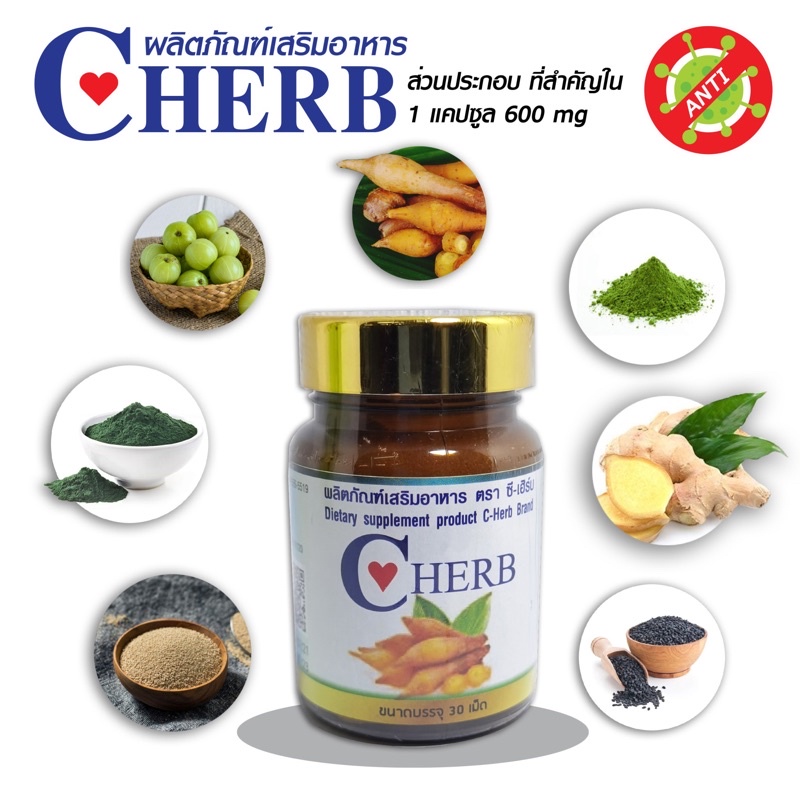 cherb-30cap-ผงกระชาย