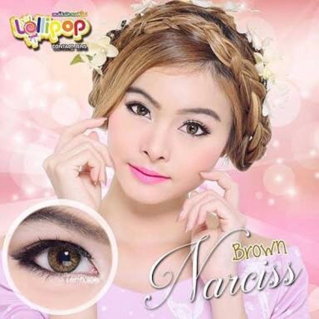 คอนเเทคเลนส์ สี Narciss brown Shopee Thailand