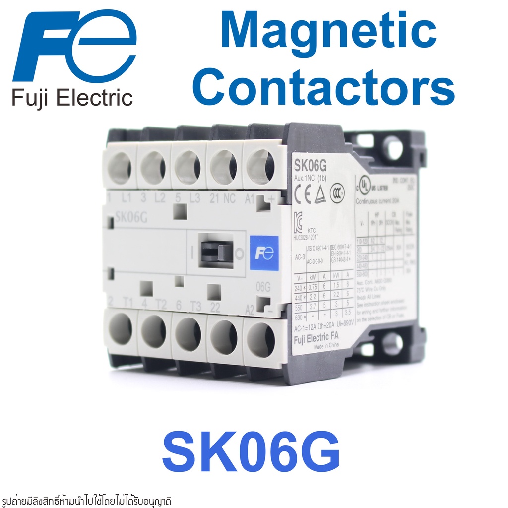 SK06G FUJI ELECTRIC Magnetic contactor SK06G FUJI ELECTRIC SK06G ...