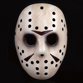 Mask หน้ากาก Jason เจสัน วอร์ฮีส์ จากหนัง ดัง Friday the 13th ฆาตกรฮ็อกกี้ แห่งทะเลสาปคลิสตัล ไฟเบอร์กลาส สยองขวัญ หมวก