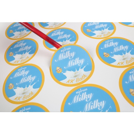 Thai KK® สติกเกอร์กระดาษขาวมัน Glossy Paper Sticker (หลังK-TAK) 80 แกรม ...