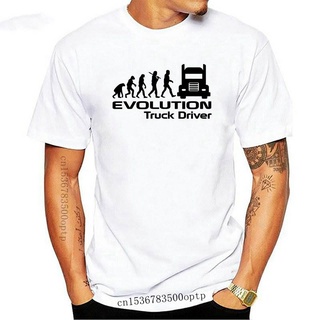 [S-5XL] เสื้อยืด พิมพ์ลาย Evolution Of A Truck Driver Job Work สําหรับผู้ชาย ไซซ์ S-XXL