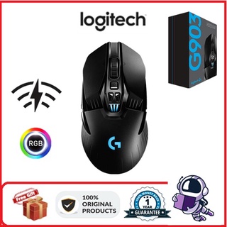 สินค้า Logitech Gaming Mouse G903 LIGHTSPEED Wireless Gaming Mouse Hero 16000DPI RGB Lightweight Programmable Button Two-handed Gaming Mouse（เมาส์เกมมิ่ง）