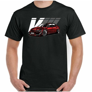 เสื้อท็อป Mitsubishi Lancer Evo Viiis Inspired Fan Car Enthusiast 8 ส่วน สําหรับผู้ชาย