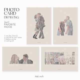 ภาพหน้าปกสินค้าPHOTO CARD 4x6  | favorite movie set | ภาพวาด หนังเรื่องโปรด  IMMINIMUS ซึ่งคุณอาจชอบราคาและรีวิวของสินค้านี้