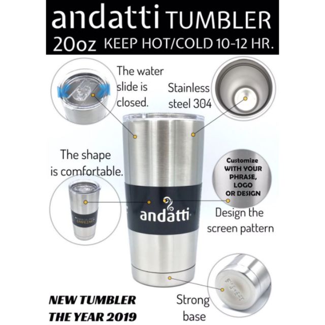 andatti-tumbler-20oz-แก้วเก็บความเย็น-10-12-ชม-ฝาสไลด์ในตัวสแตนเลส-304-ขนาด-20oz