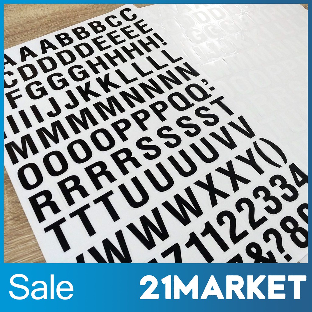 สติกเกอร์ ตัวอักษรภาษาอังกฤษ-ตัวเลข แบบไดคัทขอบใส Abc Clear Dicut Font  Sticker สำหรับติดป้ายบอร์ด วัสดุ งาน Diy ต่างๆ | Shopee Thailand