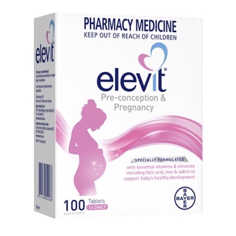 ภาพหน้าปกสินค้าElevit pregnancy multivitamin 100 เม็ด ️Exp.02/2025 (กล่องใหม่  พร้อมส่ง )