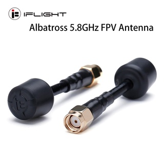 Iflight Albatross เสาอากาศความถี่ LHCP RHCP 5.8GHz RHCP SMA LHCP RP-SMA FPV 5000-6000MHz พร้อมสายเคเบิล 45 มม. สําหรับโดรน FPV