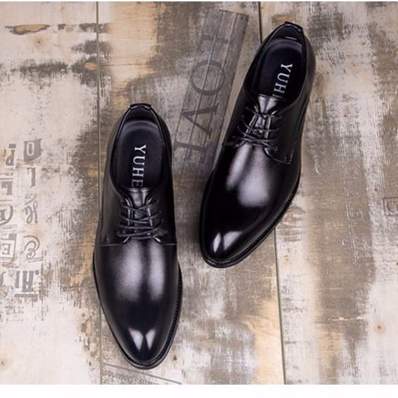 hot-sale-เวอร์ชั่นเกาหลี-ธุรกิจ-สันทนาการ-รองเท้าลำลอง-ภายใน-เพิ่มขึ้น-รองเท้าหนัง-หนุ่ม-ชายหนุ่ม-อังกฤษ-แหลม-สวมใส่อ
