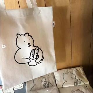 กระเป๋าผ้าใบพิมพ์ลายหมีน่ารักสำหรับผู้หญิง