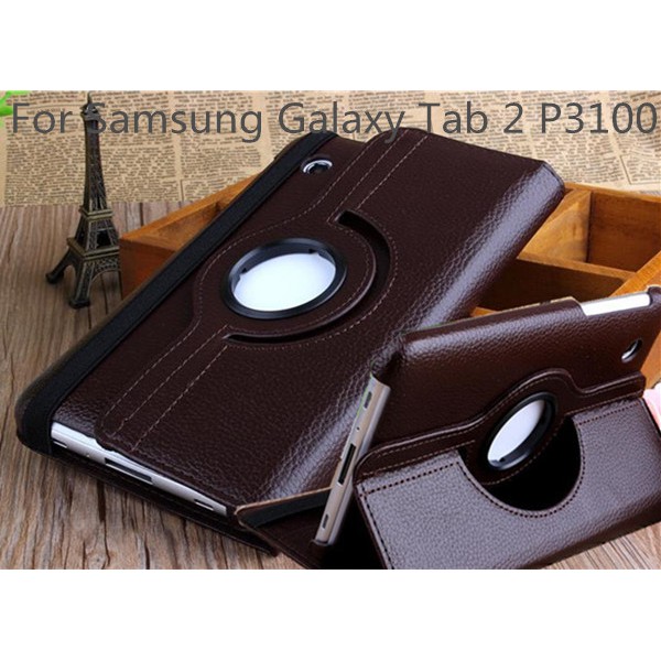 เคส-samsung-tab-2-7-0-p3100-tab-7-0-plus-p6200-case-เคสหนังซัมซุงแท็บ-2-7-0-หมุนได้-360องศา-น้ำตาล