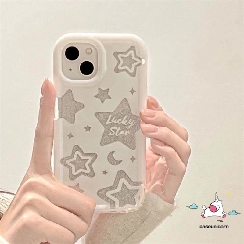 เคสโทรศัพท์มือถือ-แบบนิ่ม-ลายกากเพชร-รูปดาว-พร้อมป็อบอัพ-สําหรับ-iphone-xr-x-7-6s-8-6-plus-11-13-14-7plus-12-pro-max-xs-max-se-2020